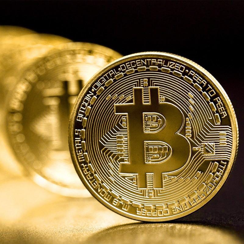 Gold & Silver Plated Bitcoin Coin